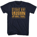 Stevie Ray Vaughan SRV And DT Navy T-Shirt