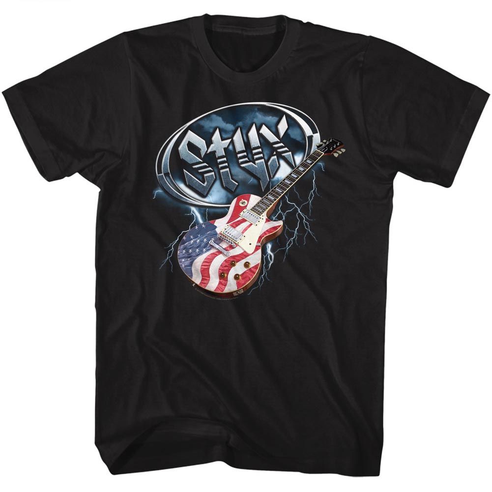 Styx Flag Guitar T-Shirt
