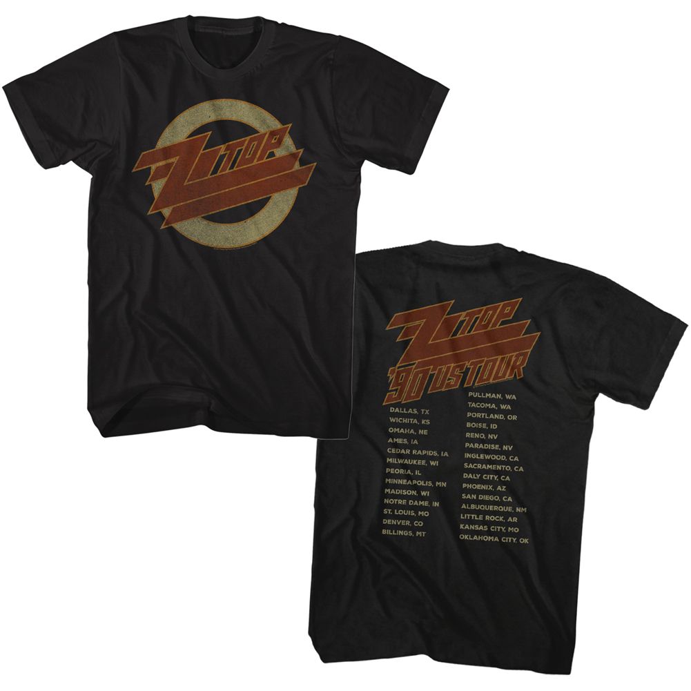ZZ Top 1990 US Tour T-shirt