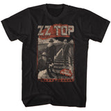 ZZ Top Hombres On The Tracks Official T-shirt